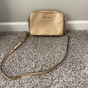Gold Michael Kors cross body